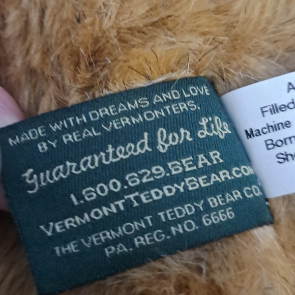 Vermont Teddy Bear Puppy Love with Red Bow – 15" - Picture 3 of 5